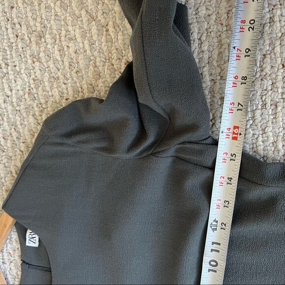 NWT Zara Limited Edition Wool Blend Midi Dress, Anthracite Grey - Picture 11 of 15